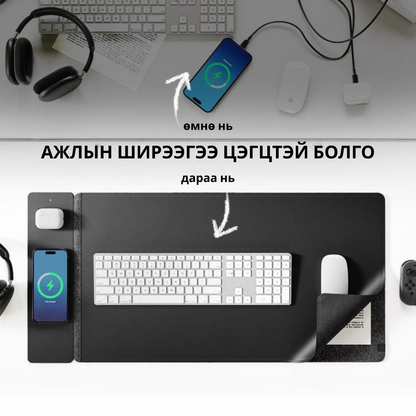 Workly Wireless Charging Desk Pad